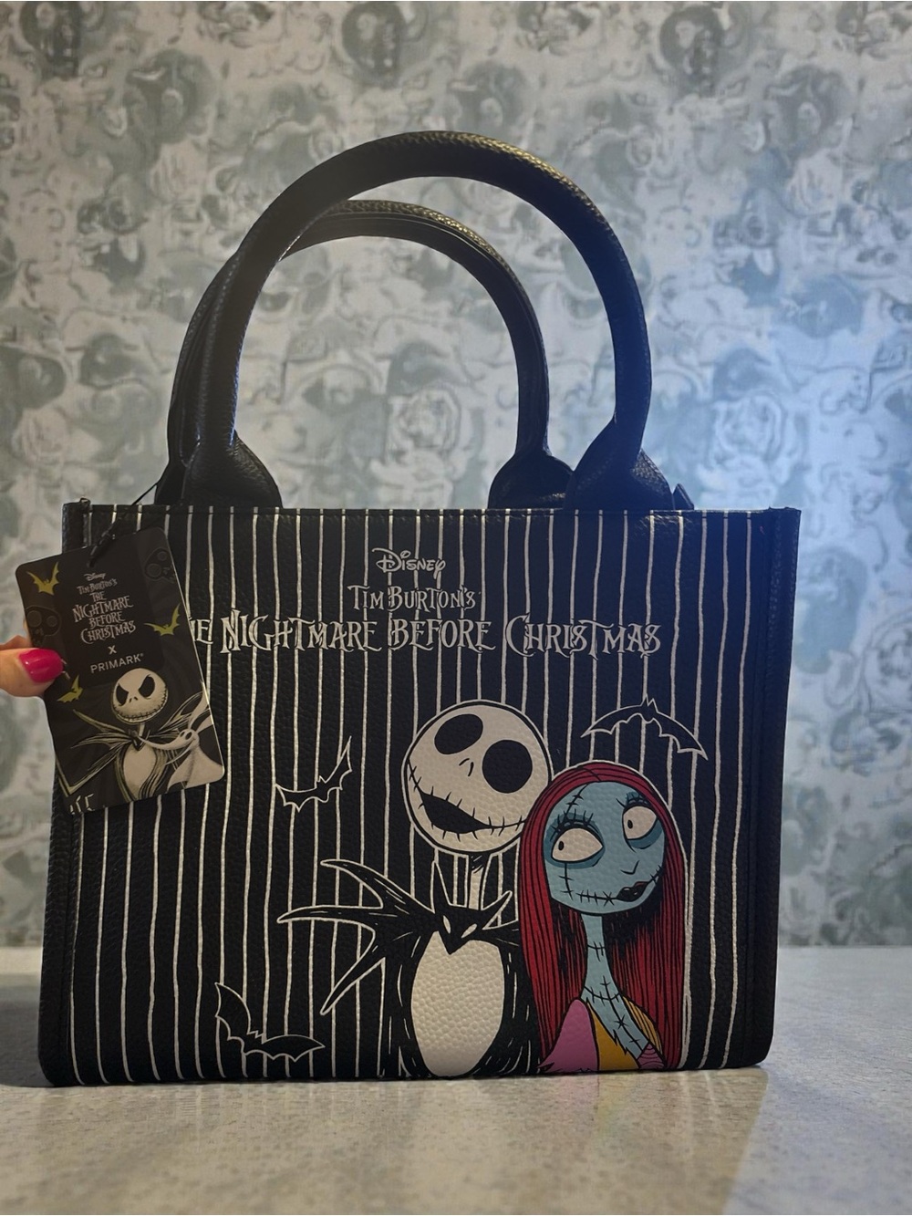 The Nightmare Before Christmas Sally & Jack Black Tote Bag by Primark NWT